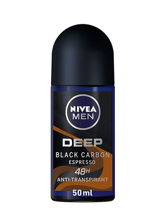 نيفيا Deep Black Carbon Espresso Antiperspirant Roll-On 50ml