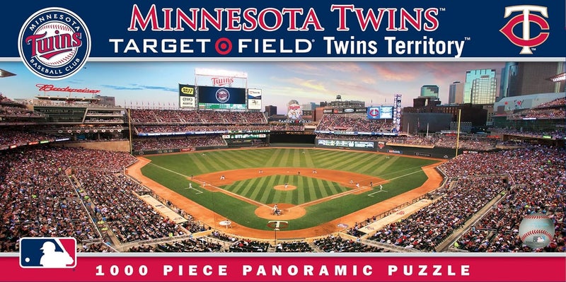 MasterPieces 1000 Piece Sports Jigsaw Puzzle  MLB Minnesota Twins Center View Panoramic  13x39
