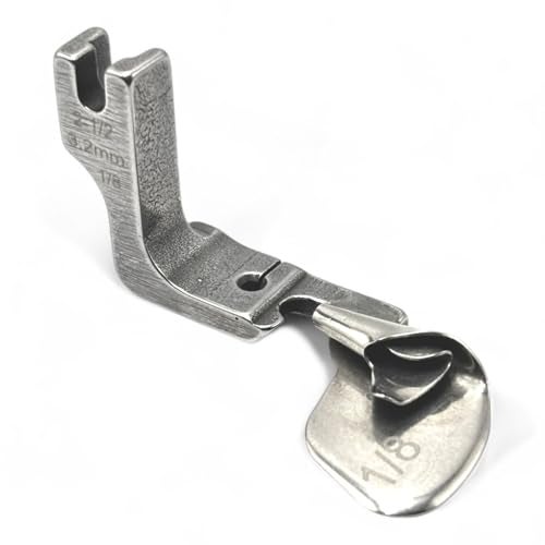 ZENITH Rolled Hemming Folder Presser Foot, Multi-Function Curved Pull Tube for Silk Chiffon, High Shank Compatible with Jack f4, Juki, Brother (1/8 (3.2MM)) - Image 1