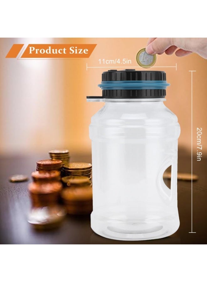 Hayat Comfort Large Piggy Bank, Coin Saver, ABS Digital Coin Counting Bank, Educational Savings Bank for Kids, Electronic Coin Bank for Saudi Coins - Image 2