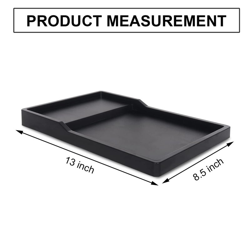 VARADAA صينية حمام InnMart®، صينية مستلزمات الفنادق (أسود) - Image 3