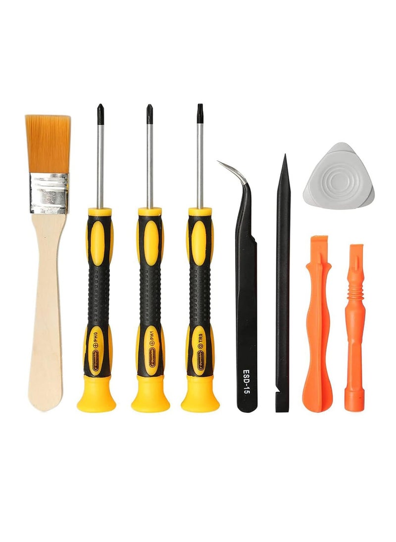 Anmi 9 PCS Cleaning Repair Tool Kit for Xbox, Repair Kit Include Security Screwdriver,Tweezers, Prying Tool and Cleaning Brush, Console Cleaning Tool for Xbox One/360/X PS4 PS3 PS5  - Image 1
