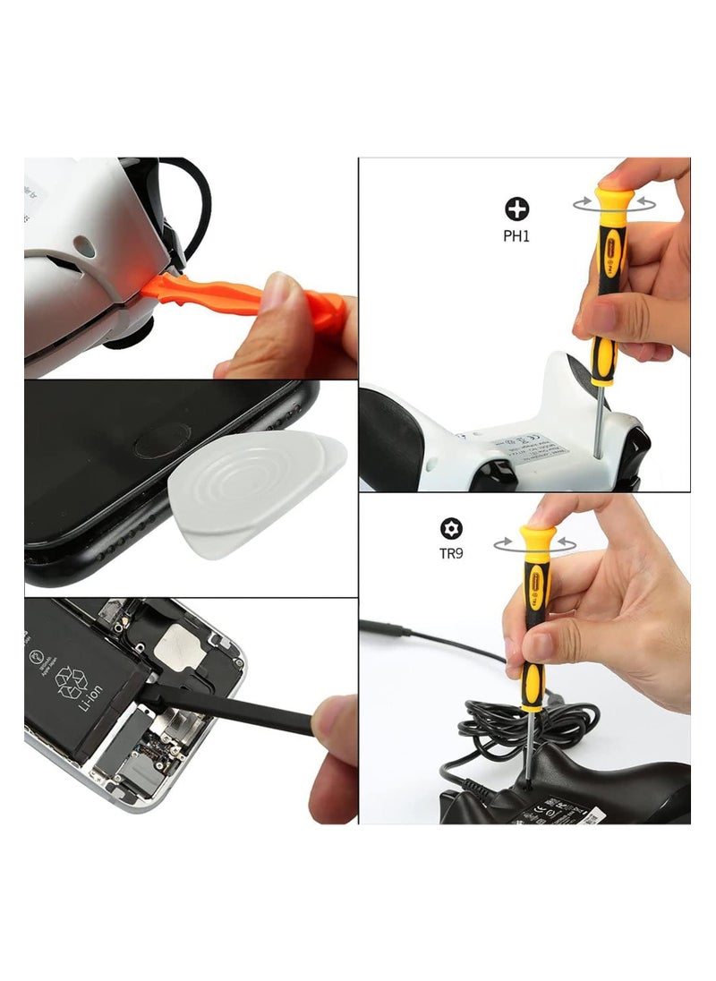Anmi 9 PCS Cleaning Repair Tool Kit for Xbox, Repair Kit Include Security Screwdriver,Tweezers, Prying Tool and Cleaning Brush, Console Cleaning Tool for Xbox One/360/X PS4 PS3 PS5  - Image 5