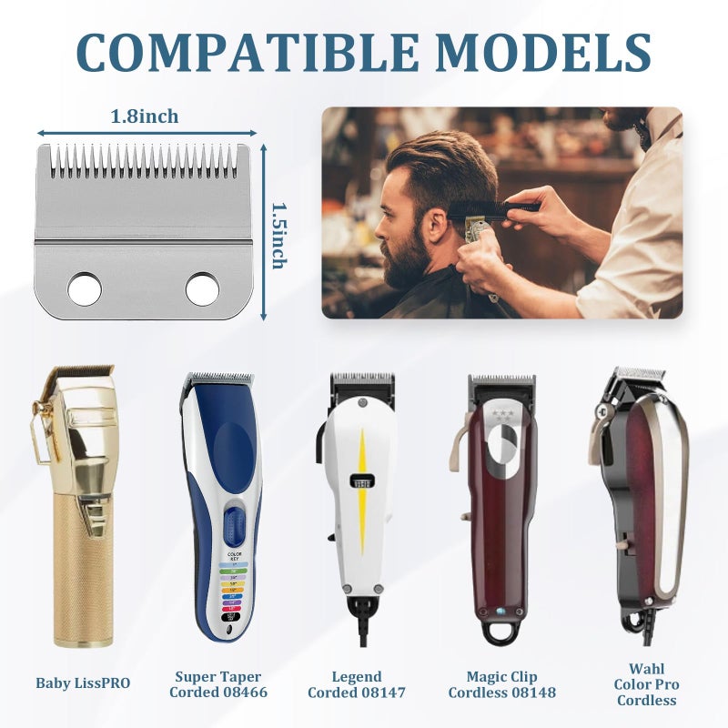 CR8GR8 Clipper Guards Set, Compatible with Wahl Hair Clippers, Guard Number: #1/2, #1 (Length: 1/16", 1/8") - Image 4
