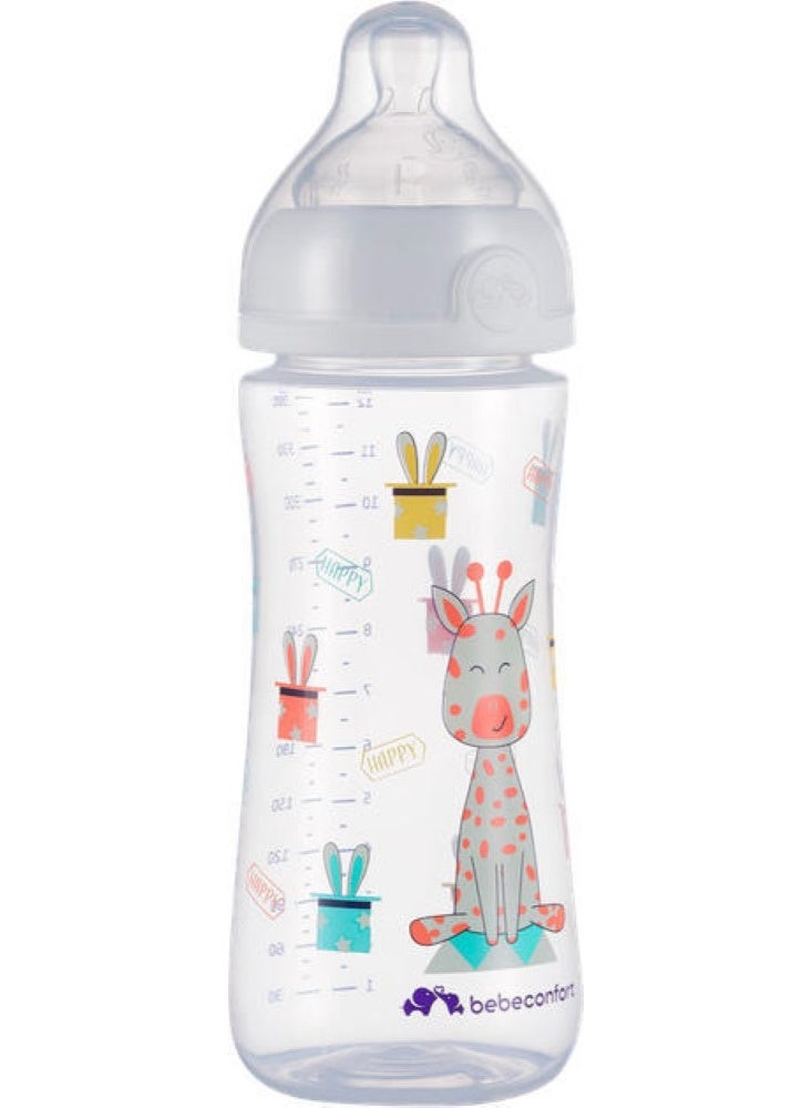 bebe confort Emotion Baby Bottle 0% BPA Silicone Natural Shape Nipple White 6M+ 12Oz - Image 2