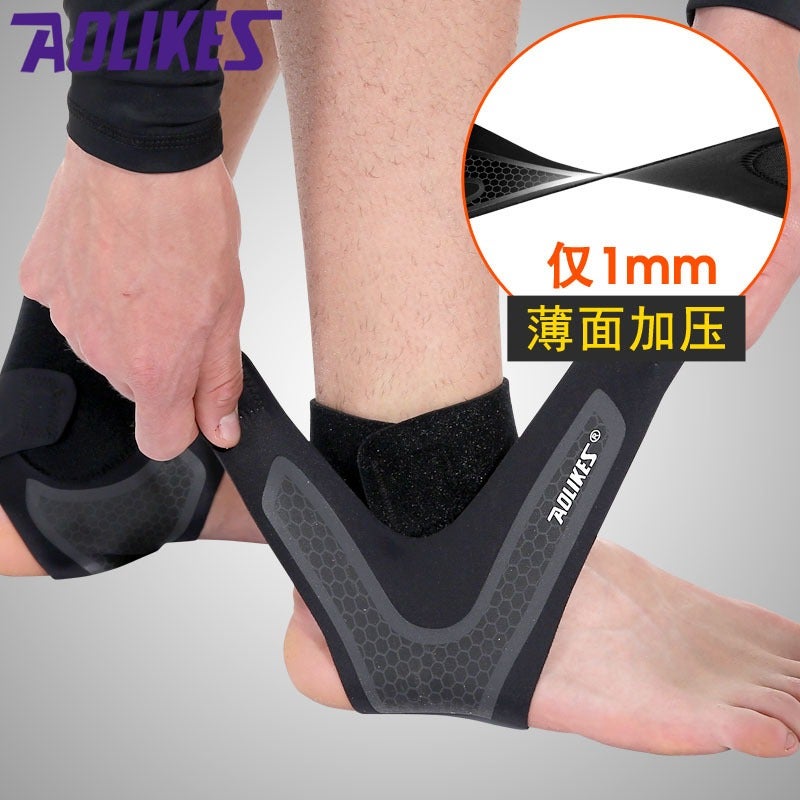 AOLIKES Lightweight Compression Ankle Support for Running, Basketball, Anti-Sprain Breathable Ankle Brace - Image 1