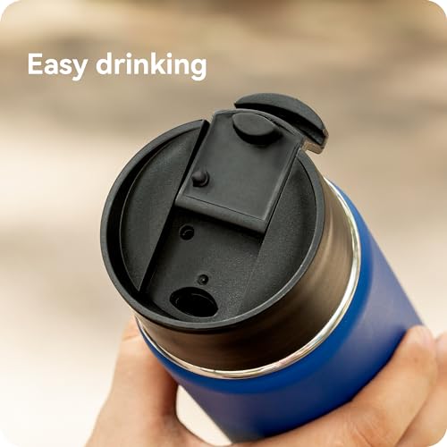 Prurex Flip Lid for Hydro Flask 12 16 18 20 32 40 64 oz Wide Mouth Bottle,Replacement Lid for Hydroflask,Thermoflask,Iron Flask and More 2.28" Wide Mouth Bottles(Black 1 Pack） - Image 2