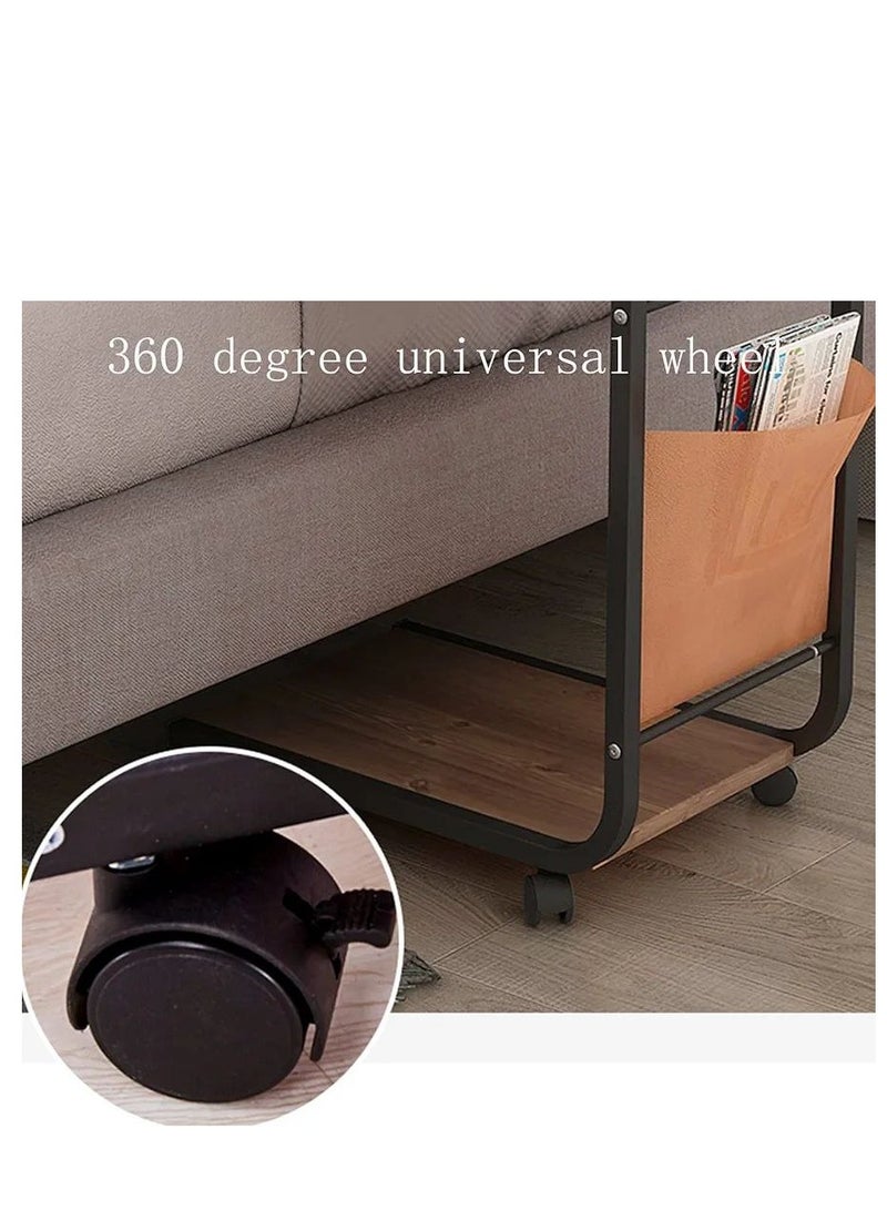 BAIG Coffee Overbed Adjus Height Side Storage Sofa Magazine Bag Living Room Bedroom Hallway Home (Color : Black)  - Image 3