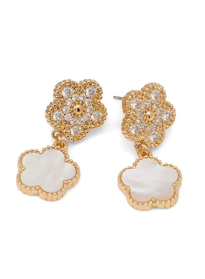 Opalite Ladies White Earrings