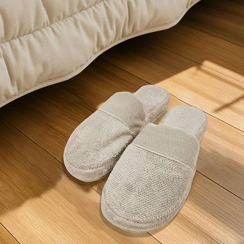 Pan Home Ultra Luxe Indoor Slippers - Sand - Image 1