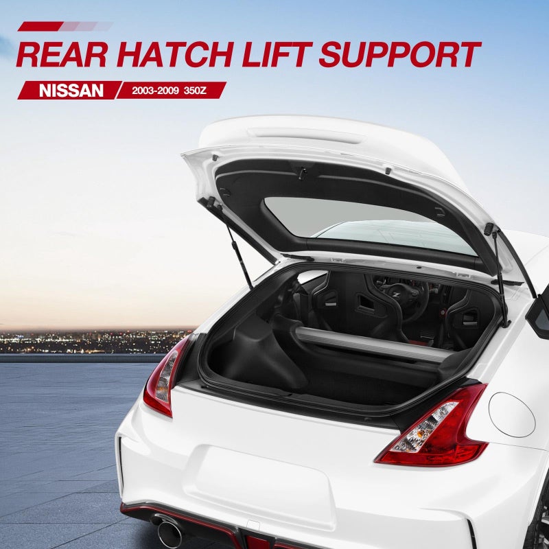 Vepagoo PM1013 Rear Hatch Trunk Liftgate Strut Shock Compatible with 2003-2009 Nissan 350Z Coupe 2-Door Hatch-Enhanced with Added Lifting Pressure Over OEM, 16657, 90452CD700 - Image 5