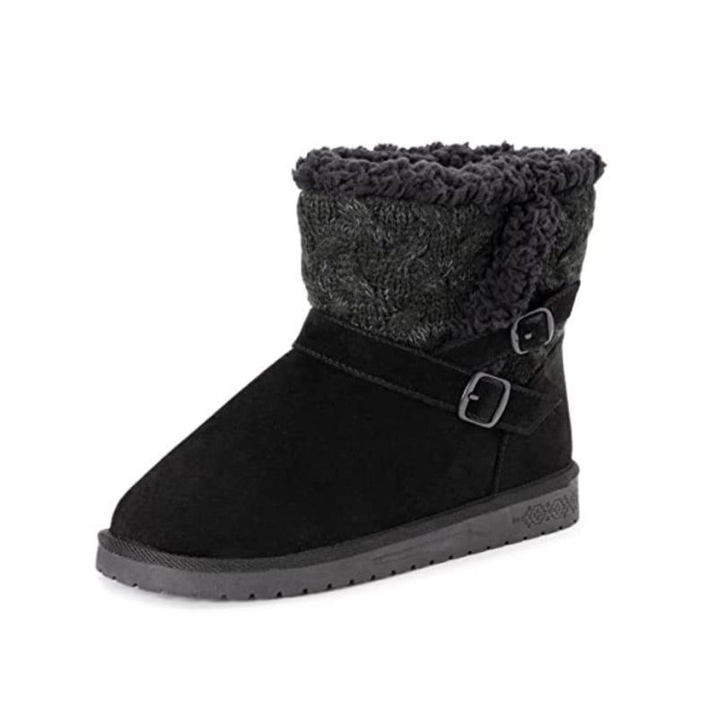 MUK LUKS Women's Alyx Boots, Ebony, 9 - Image 1