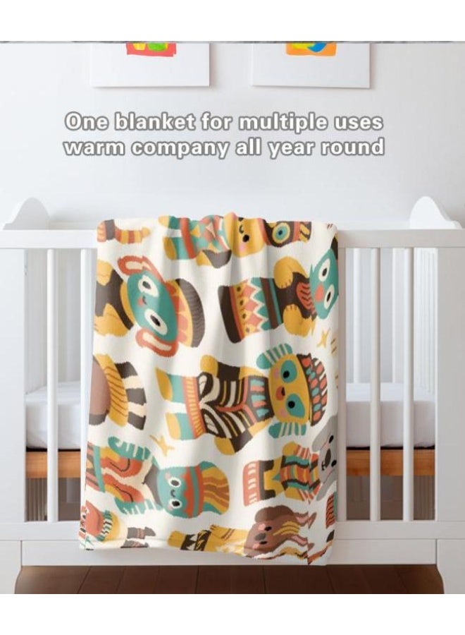 عام بطانية رقيقة من الفانيلا الكرتونية للأطفال أو الطلاب (دافئة ومريحة ومناسبة للنوم والألعاب) 100 سم * 150 سم - 340 - Image 5