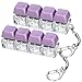 DEARIDAP 2 PCS Keyboard Fidget Toy 4in1 Keyboard Button Clicker Keychain Push Bubble Sensory Fidget Toys for Kids Adults to Relief Pass Time Purple - Image 2