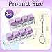 DEARIDAP 2 PCS Keyboard Fidget Toy 4in1 Keyboard Button Clicker Keychain Push Bubble Sensory Fidget Toys for Kids Adults to Relief Pass Time Purple - Image 4