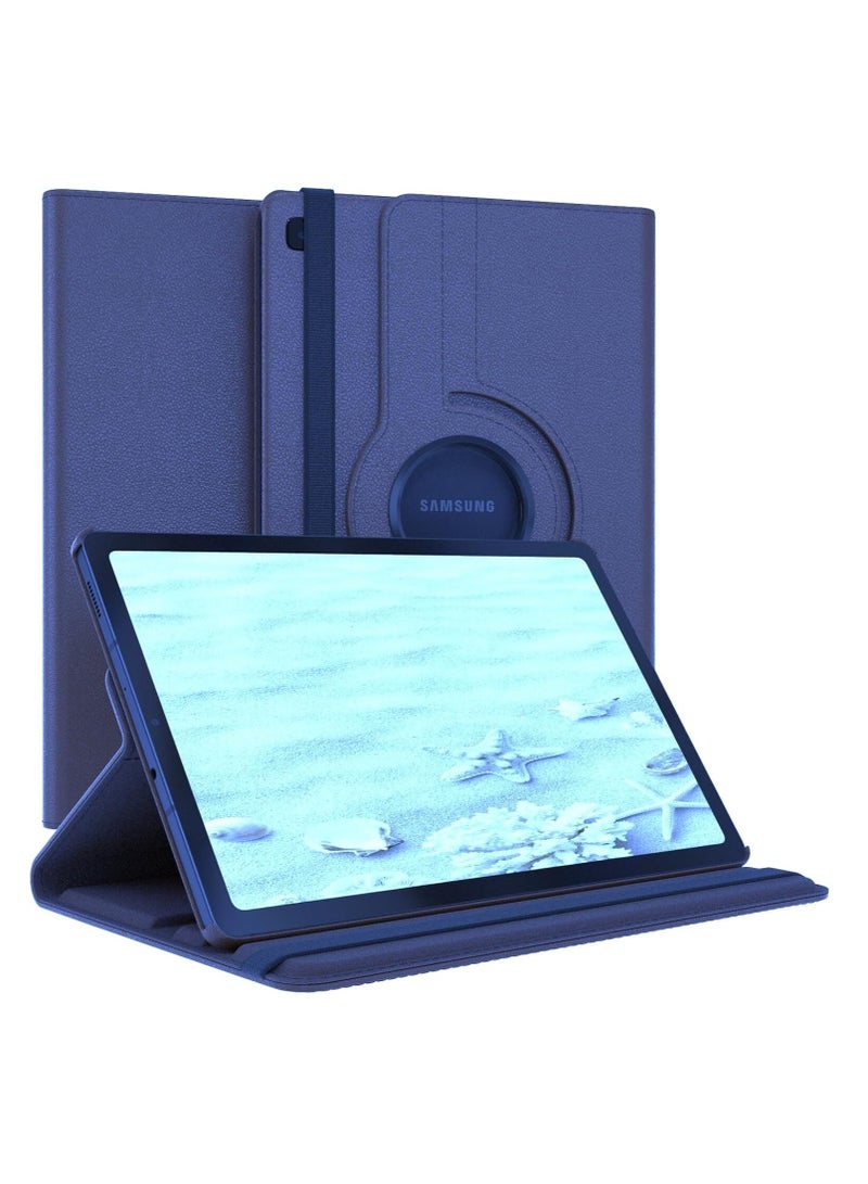 DUSALA 360 Degree Rotating Stand Auto Sleep Wake Folio Leather Smart Cover for Samsung Galaxy Tab S7 FE 12.4 -Inch (SM-T730) - Image 1