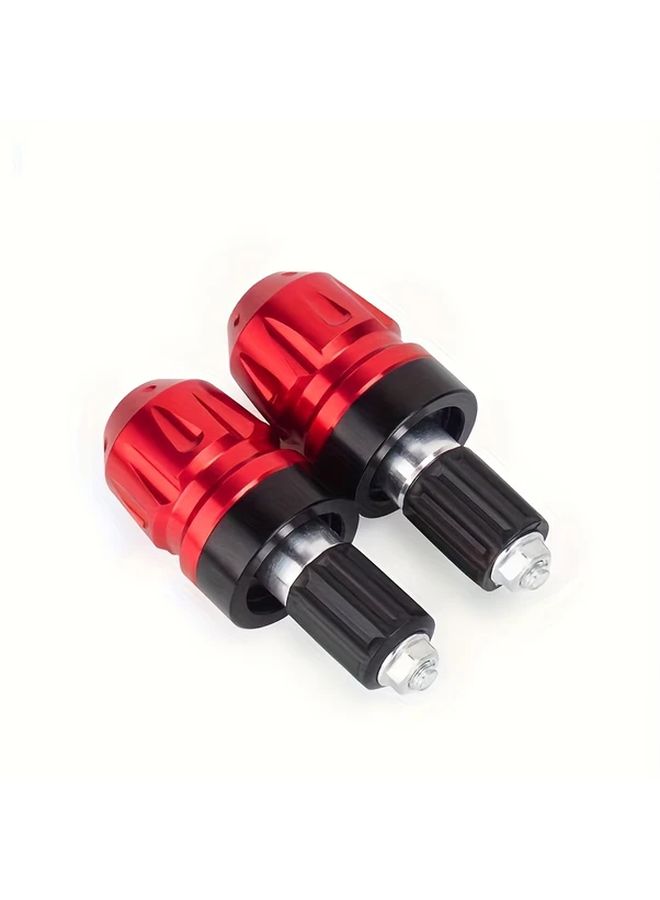 Aluminum Alloy Motorcycle Handlebar Plugs Silvery 2pcs Balance Block Ball Joint - Image 5