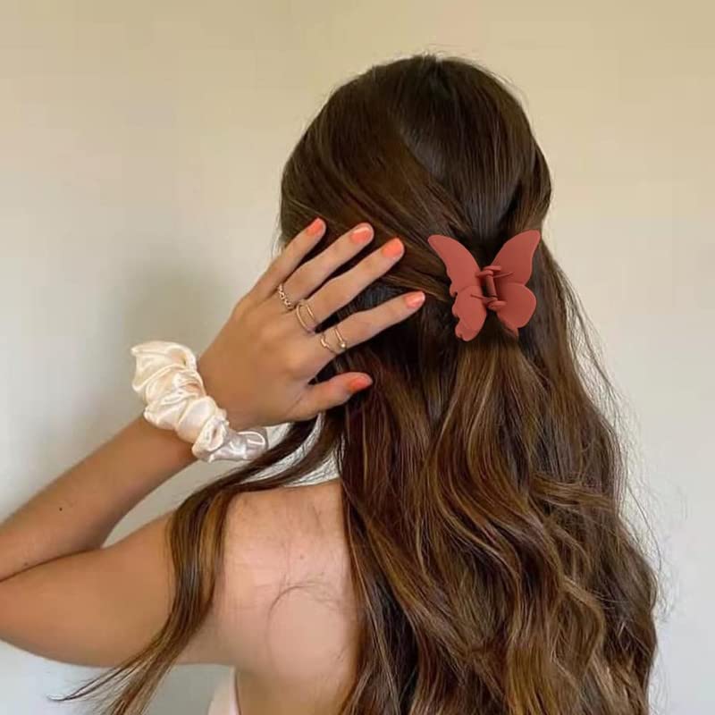 Belicia Butterfly Claw Clips for Women Butterfly Hair Clips for Girls 4 Pcs Butterflies Claw Clips for Hair Claws Butterfly Hair Accessories Hair Clamps Clips for Thick and Medium Hair Clips Model Number 0195 - Image 2
