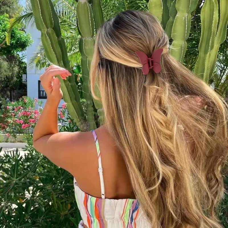 Belicia Butterfly Claw Clips for Women Butterfly Hair Clips for Girls 4 Pcs Butterflies Claw Clips for Hair Claws Butterfly Hair Accessories Hair Clamps Clips for Thick and Medium Hair Clips Model Number 0195 - Image 3