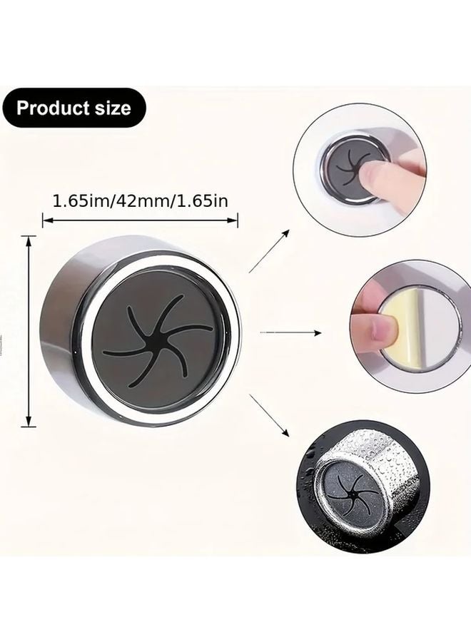 3pcs Silvery Towel Stopper Wall Hanging Bathroom Kitchen Rag Wash Towel Hook - Image 4