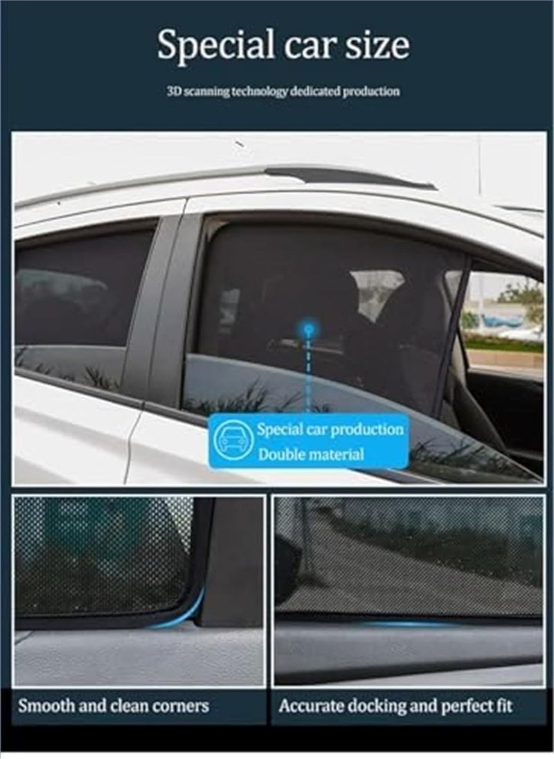 Yurefax Magnetic Car Sun Shades for Koleos - Image 4