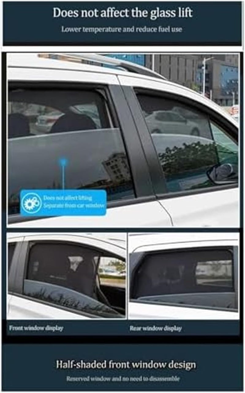 Yurefax Magnetic Car Sun Shades for Koleos - Image 5