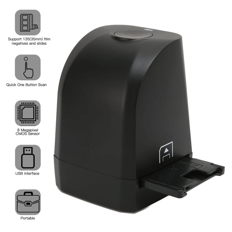 Mini Movie Scanner 8MP CMOS Portable for 135MM 35MM Film Slides Windows - Image 3