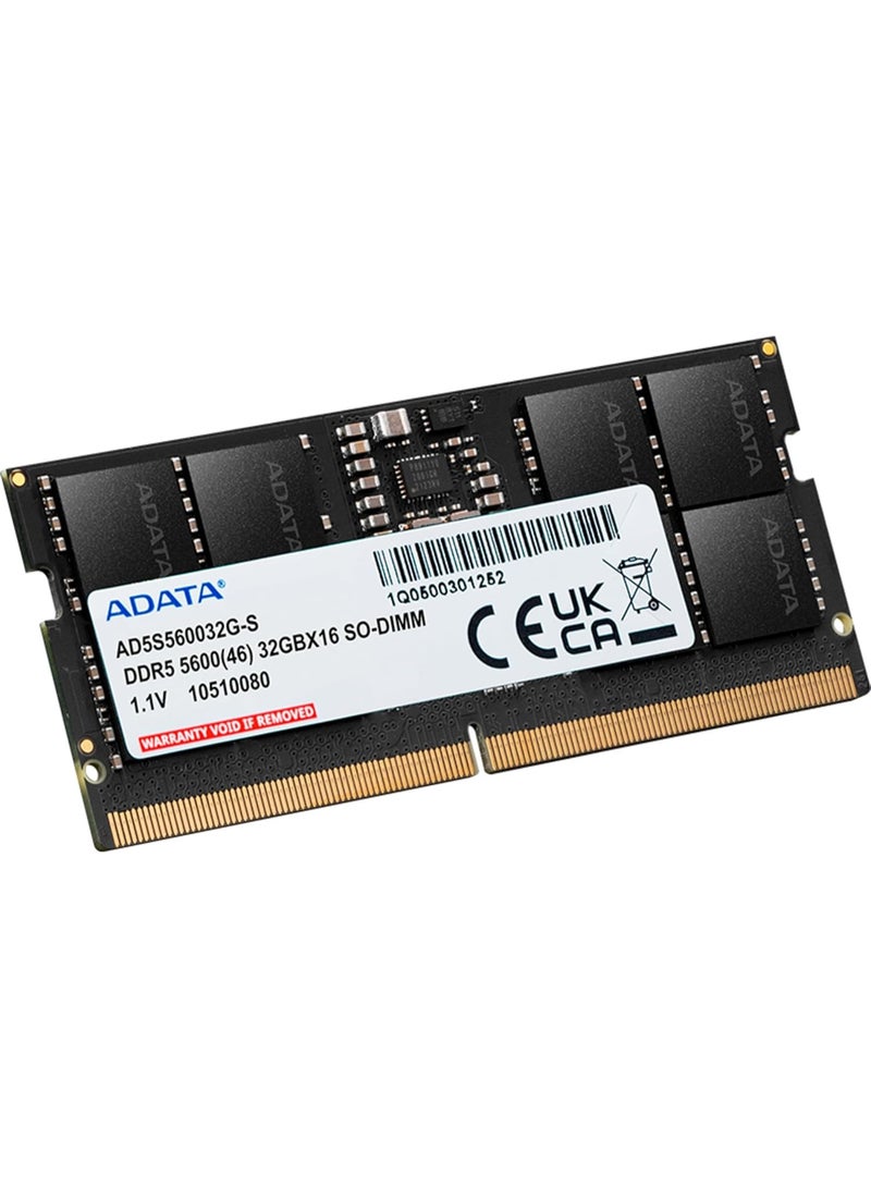 ADATA 32GB DDR5 RAM 5600 SO-DIMM Memory Module AD5S560032G-S For Laptop - Image 2