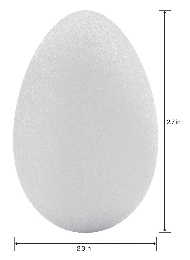 FloraCraft فلورا كرافت كرافت فوم 4 قطع بيضة 2.3 بوصة × 2.7 بوصة بيضاء - Image 3