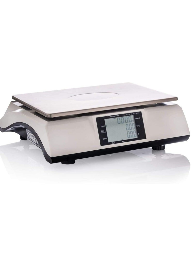 Digital Commercial Price Computing Scale Weighing Scale with 30 Kg Capacity for Food, Meat, Fruit  - Image 3