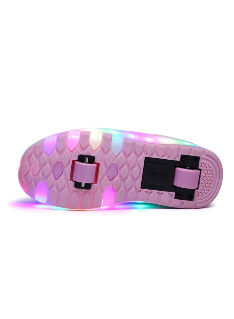 Arabest Kids Roller Skates Shoes USB Chargeable LED Light Up Shoes Wheels Roller Shoes Girls Sneakers Boys Best Gifts  - Image 5
