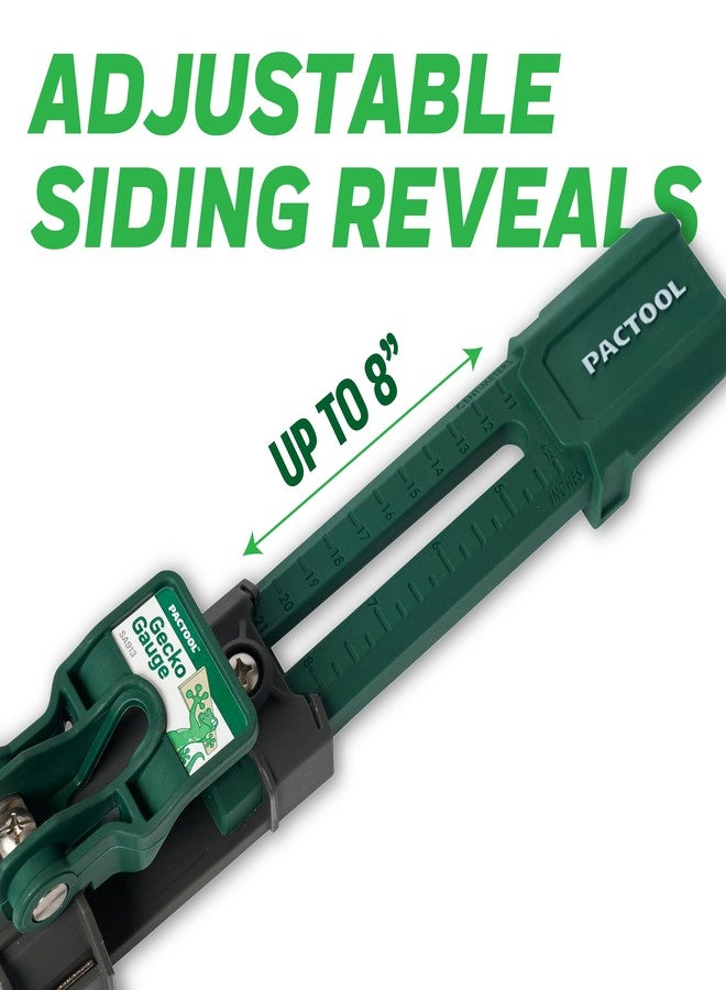 Pactool Gecko Gauge Siding Tool - One-Person Installation for Hardie® Fiber Cement & LP® SmartSide® Engineered Wood, Durable Grip, Heavy-Duty Support for 12’ & 16’ Planks - Image 2