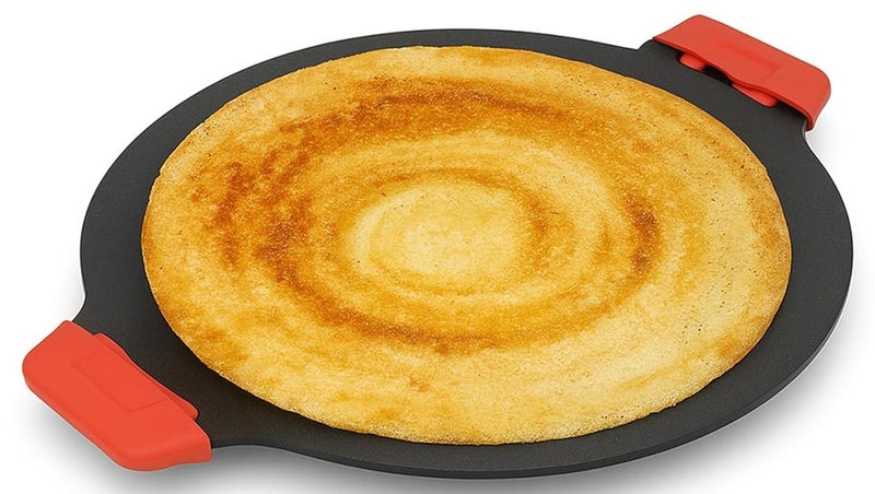 Home Essentials Cast Iron Dosa Tawa 12 Inch (30 CM) | Non-Stick Tawa for Dosa, Uthappam, Roti, Chapati & Naan | Induction & Gas Stove Compatible | Heavy-Duty Cast Iron Cookware - Image 1