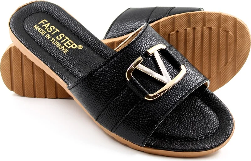 Fast Step Women's Comfortable Summer Holiday Daily Home Buckled Written Slippers 935za120