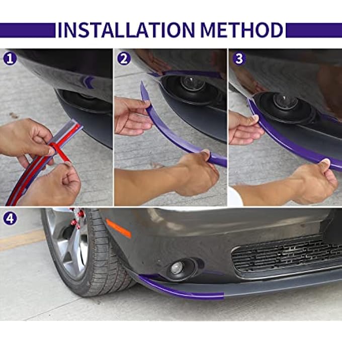 ريحني لدودج تشالنجر 20152023 غطاء واقي لشق الشفاه الأمامي متوافق مع تشالنجر 20152023Purple Sxt - Image 4