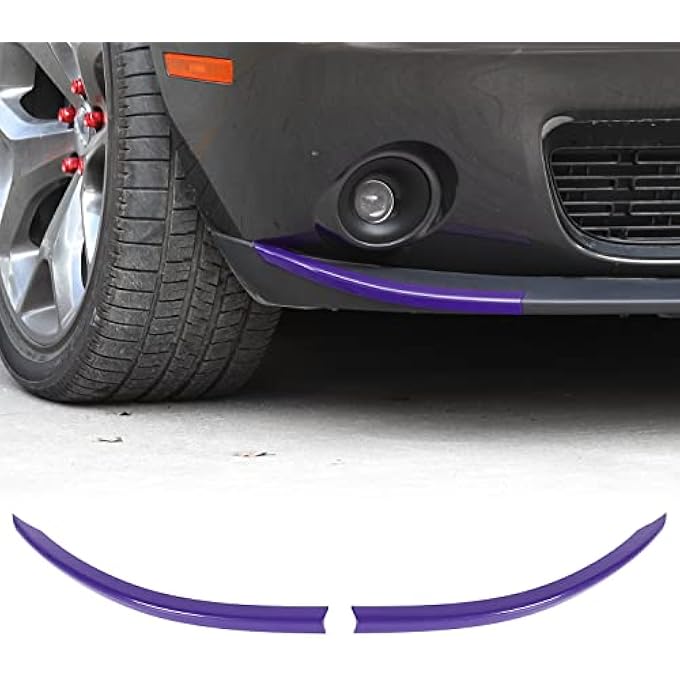 ريحني لدودج تشالنجر 20152023 غطاء واقي لشق الشفاه الأمامي متوافق مع تشالنجر 20152023Purple Sxt - Image 2