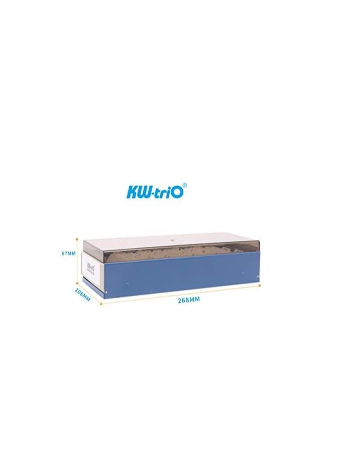 KWTrio Business Card File Name Card Case Holder Card Storage Box Organiser,Fit Card Size 5.6cm x 9.1cm , Large Capacity for 800 Cards Black - Image 3