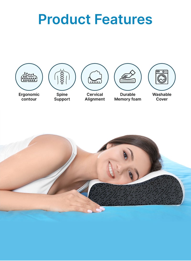 Generic Medical Cervical Sleeping Orthopedic Memory Foam Ergonomic Contour Pillow For Neck And Shoulder Support Pain Relief  - Image 2