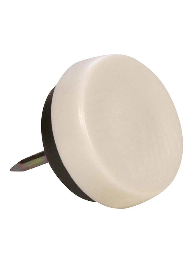 Magic Sliders 4-Piece Silent Nail-On Glides Black and White 7/8inch 45369 - Image 2