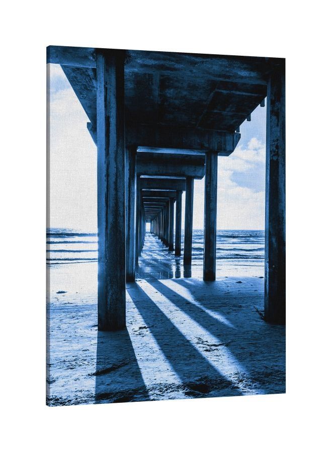 RKN Decorative Printed Framed Canvas Wall Art Blue/White 60 x 80centimeter - Image 2