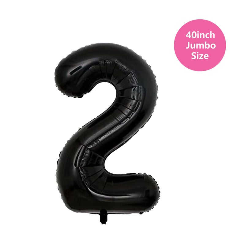 100% Liked Two Cool Balloon Set  40  Black Two|Black & White Smiley Face Latex |Checkered Foil For Two Cool Birthday Decorations  Smiley Face Party Deco  Baby Shower 2Nd Birthday Party Supplies - Image 4