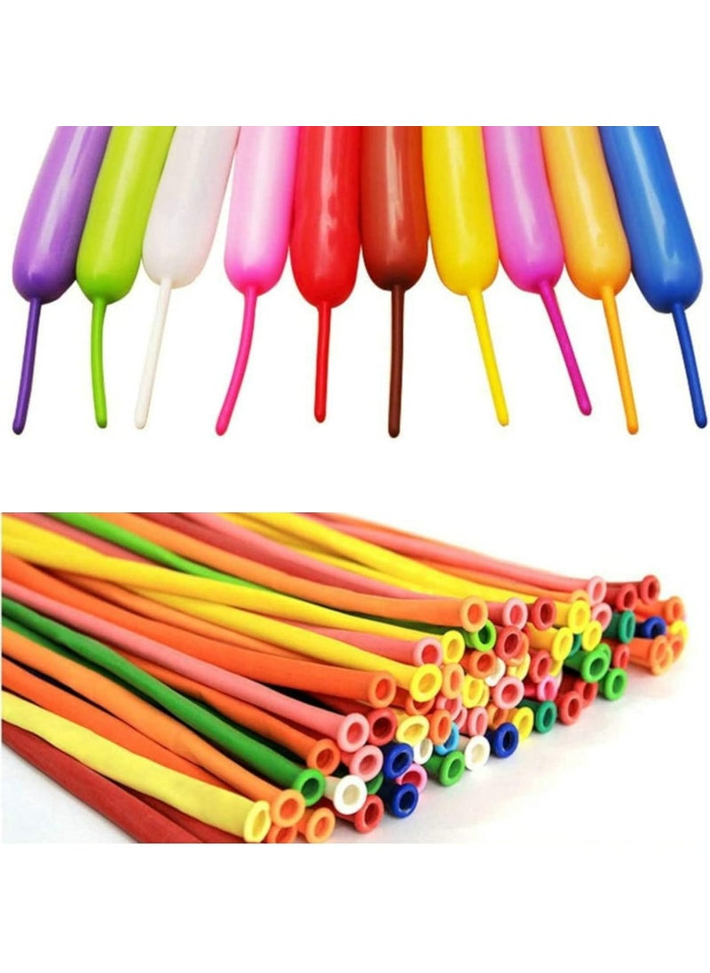 Jwxstore 100pcs 260 Multi Long Balloons for Animal Modeling Premium Quality Latex Twisting Balloons for Christmas Birthday Wedding Party Decorations  - Image 2
