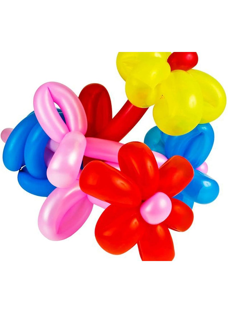 Jwxstore 100pcs 260 Multi Long Balloons for Animal Modeling Premium Quality Latex Twisting Balloons for Christmas Birthday Wedding Party Decorations  - Image 5