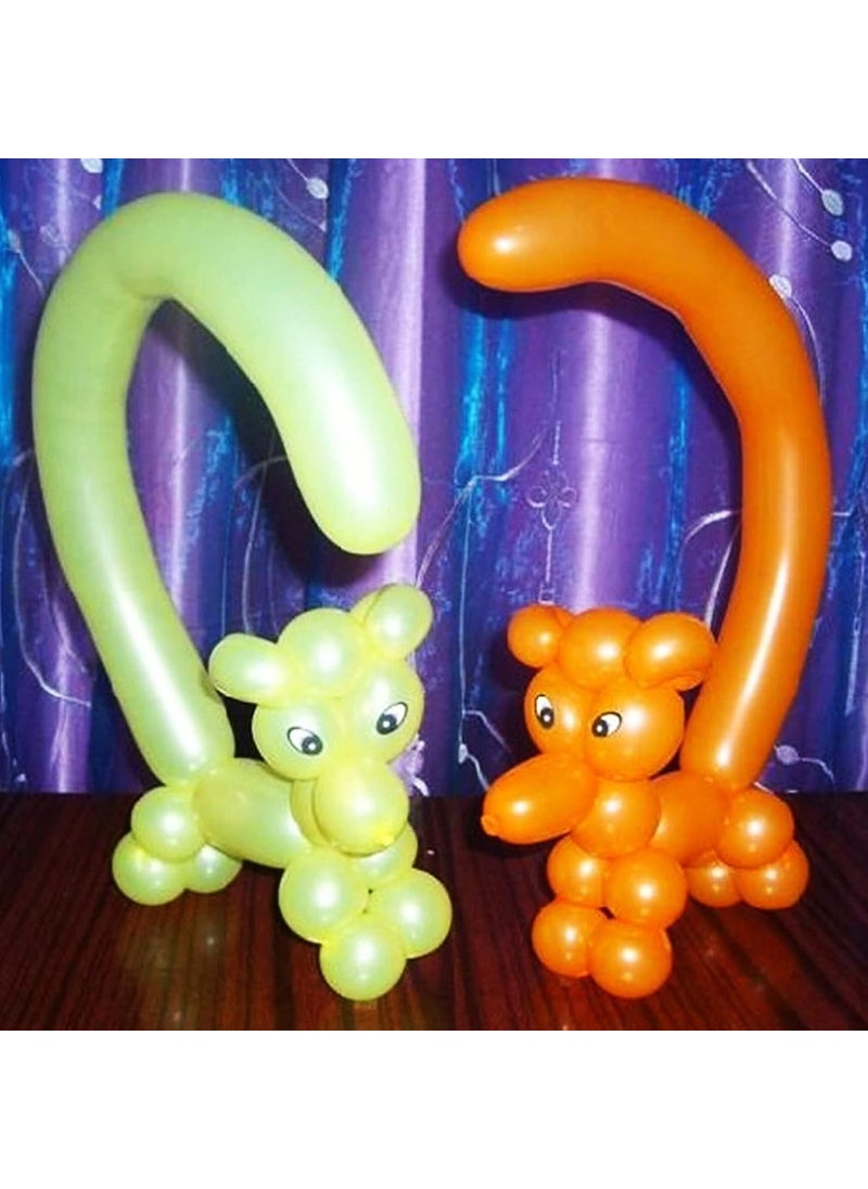 Jwxstore 100pcs 260 Multi Long Balloons for Animal Modeling Premium Quality Latex Twisting Balloons for Christmas Birthday Wedding Party Decorations  - Image 3