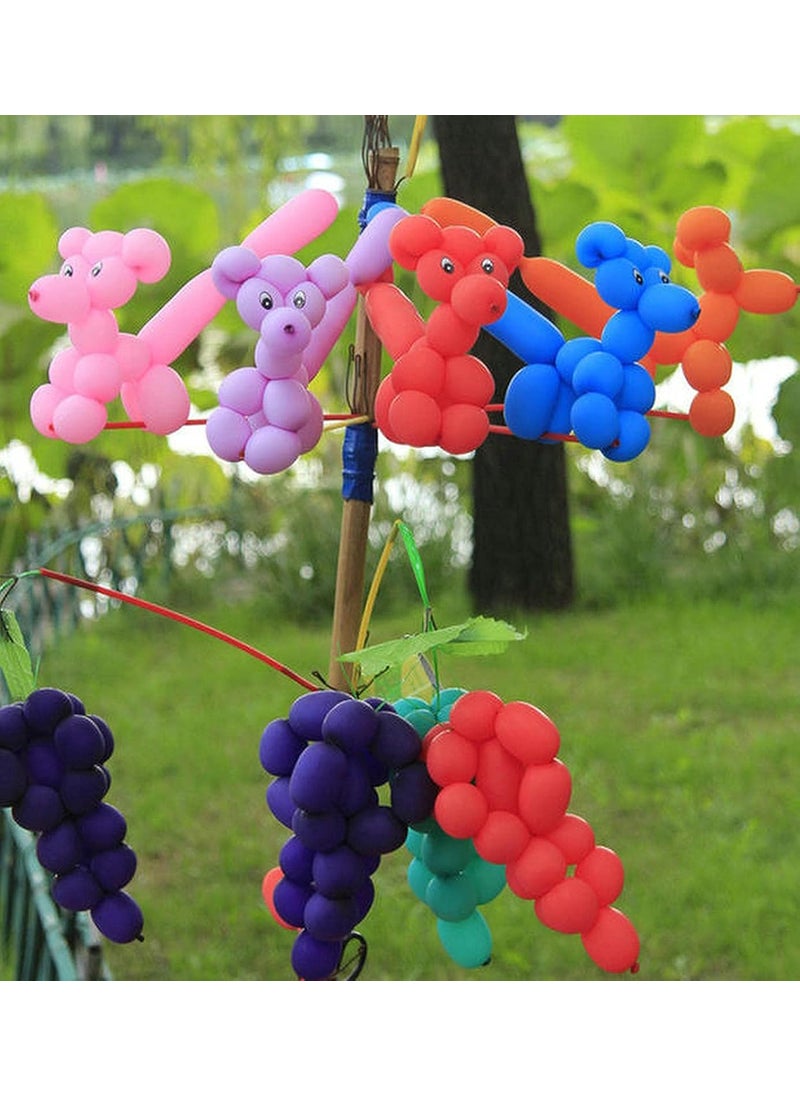 Jwxstore 100pcs 260 Multi Long Balloons for Animal Modeling Premium Quality Latex Twisting Balloons for Christmas Birthday Wedding Party Decorations  - Image 4