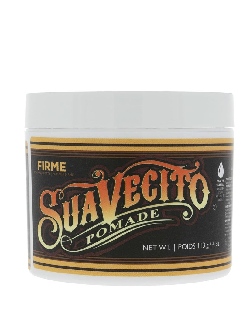 SUAVECITO Suavecito Pomade Firme (Strong) Hold - Strong Hold Hair Pomade For Men - Medium Shine Water Based Flake Free Hair Gel - Easy To Wash Out - All Day Hold For All Hair Styles  - Image 1