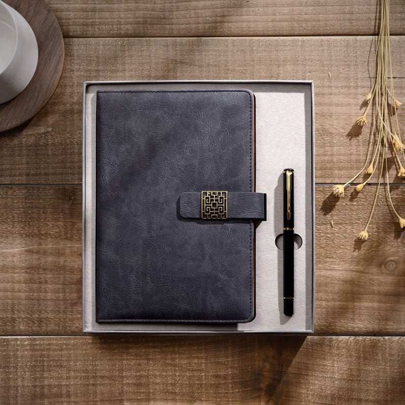 Guofeng Annual Meeting Notebook Gift Box Office Notepad Printable Logo Business Company Meeting Customer Teachers And Students - Image 1