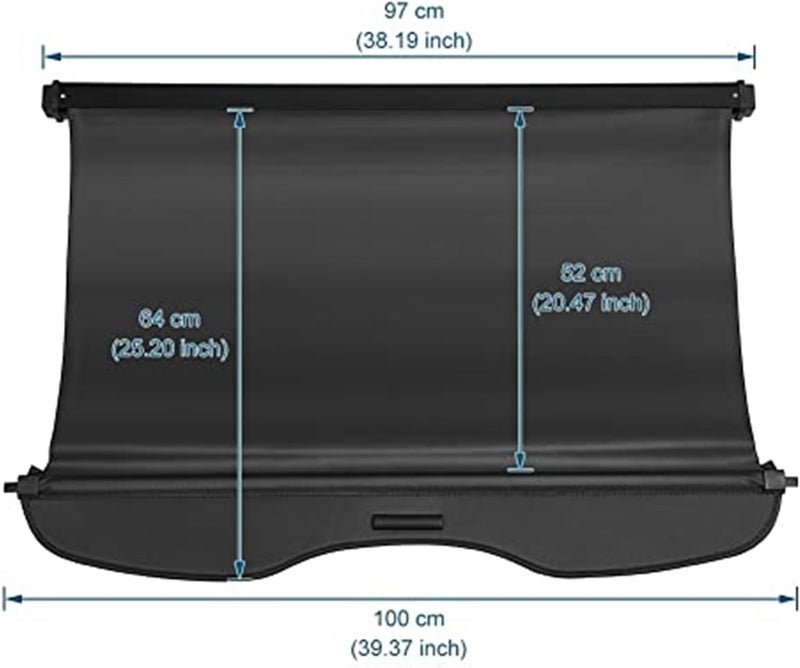 Vuzmode Retractable Cargo Cover for Ford Focus 2009-2012 - Image 3