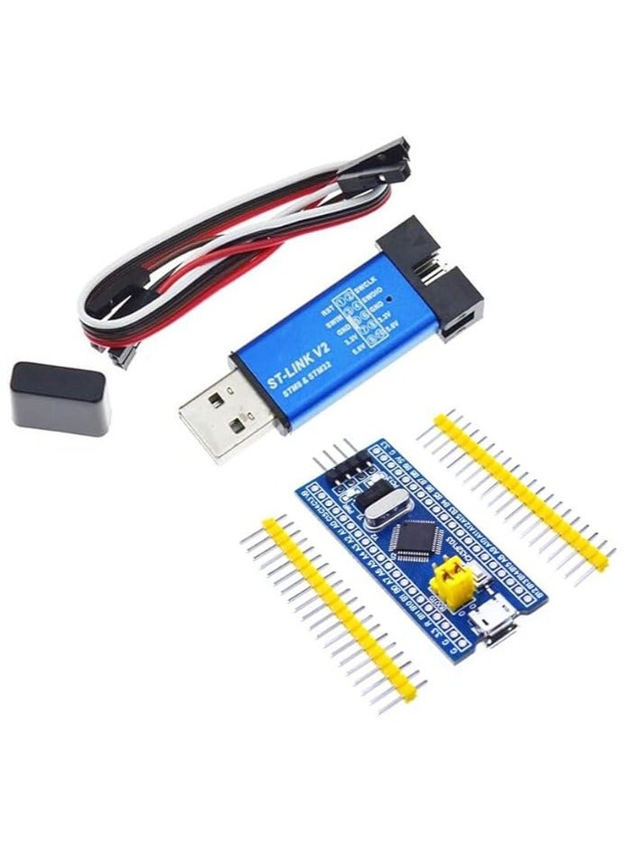 1Set ST-Link V2 Programming Unit Emulator Downloader STM32F103C8T6 STM32 SWD Minimum System Board Micro USB  - Image 1