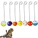 Koomduk 7 Pack Bearded Dragon Toys Reptile Lizard Toy Balls Bell with Suction Cups and Ropes Fit for Small Reptile Animals - Image 3